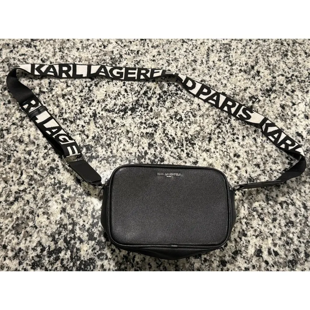 Karl Lagerfeld Black Maybelle Crossbody Bag
